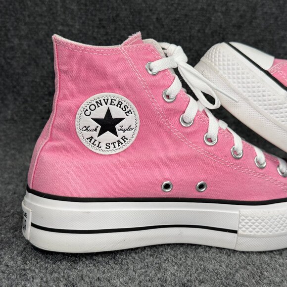 Converse Chuck Taylor All Star Lift Platform Canvas Sneakers Women's Size 8 Pink - Picture 8 of 12